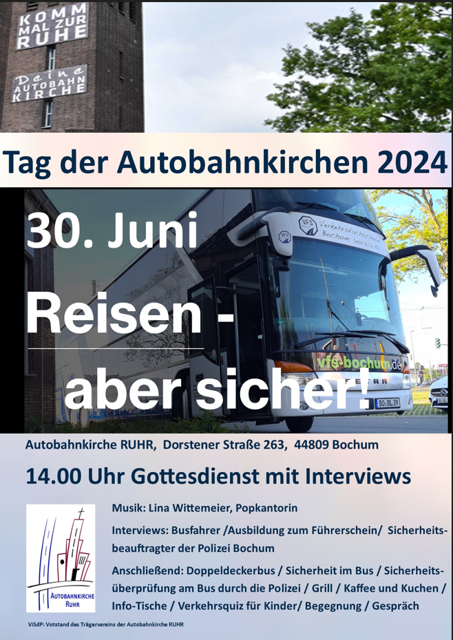 Plakat Tag der Autobahnkirchen 2024